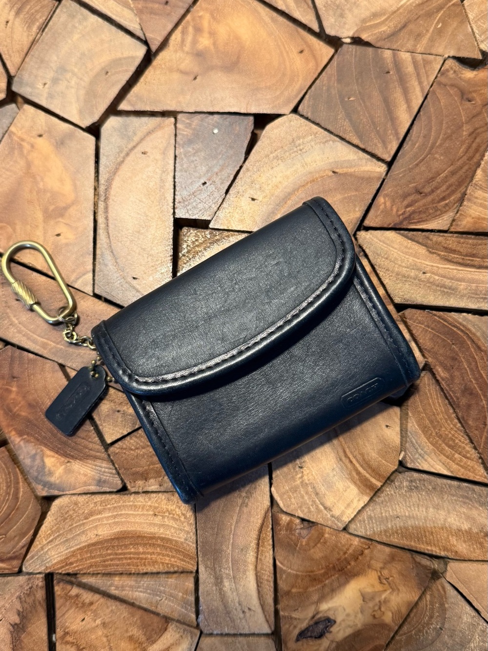 Coach Black Leather Vintage Wallet